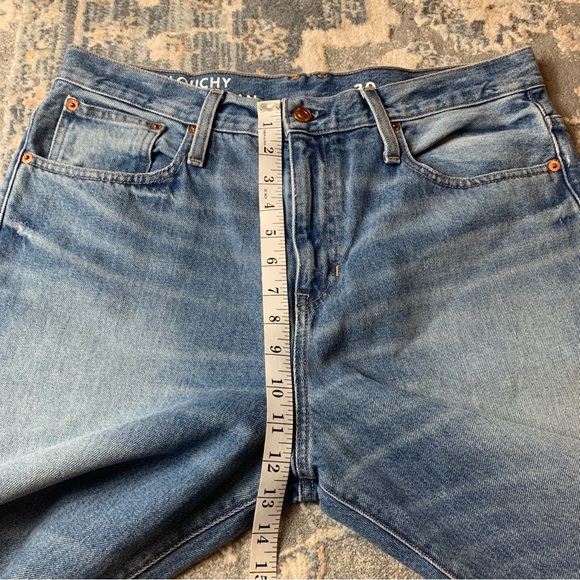 Blue Straight-Leg Distressed Jeans - Picture 3 of 5